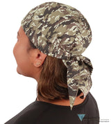 Breathable Cotton Skull Caps - Combat Camo - Classic Skull Caps - Sparkling EARTH