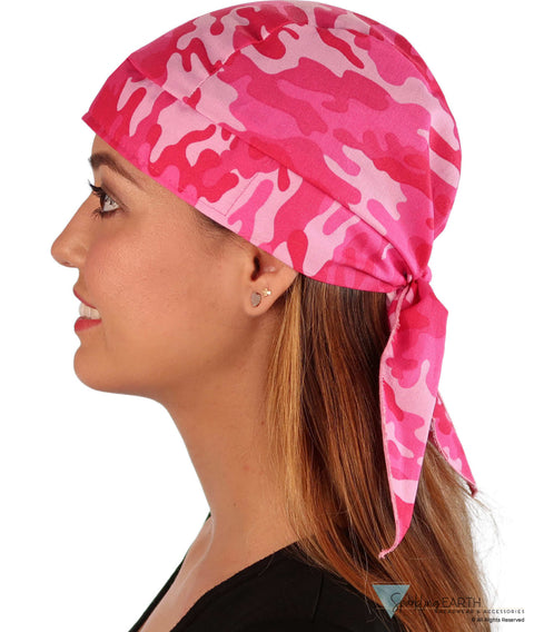 Breathable Cotton Skull Caps Kickin Camo Hot Pink Classic Skull Caps