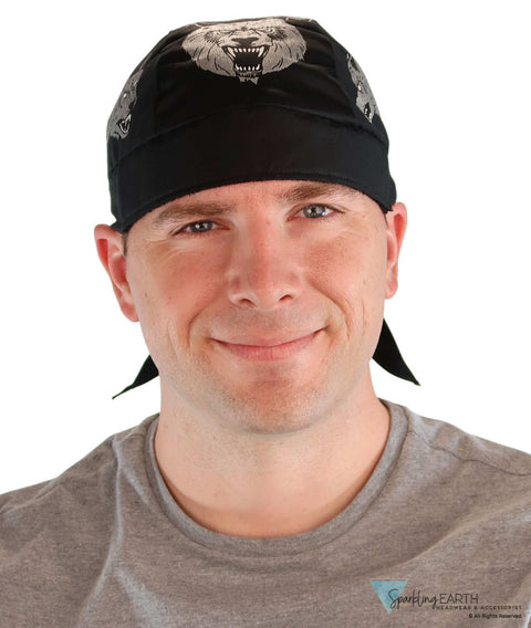 Breathable Cotton Skull Caps Metallic Wolf Pack Classic Skull Caps