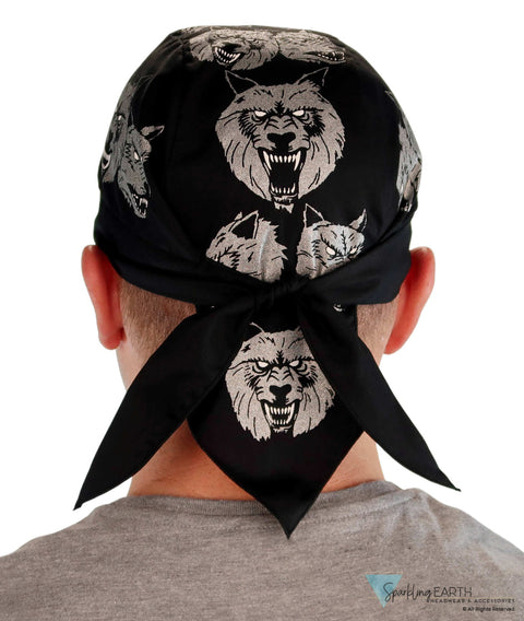 Breathable Cotton Skull Caps Metallic Wolf Pack Classic Skull Caps