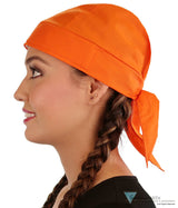 Breathable Cotton Skull Caps Neon Safety Orange Safety Orange Classic Skull Caps