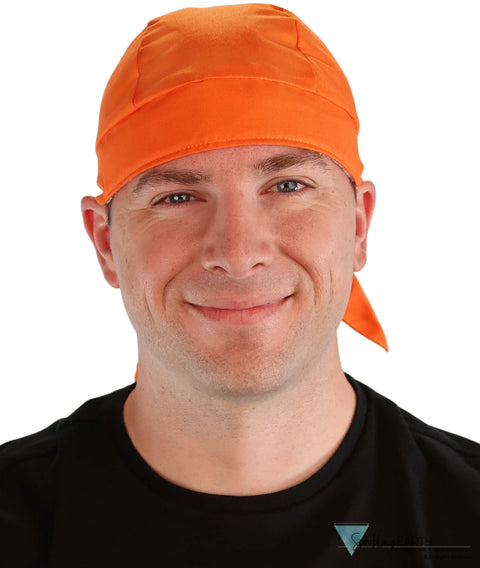 Breathable Cotton Skull Caps Neon Safety Orange Safety Orange Classic Skull Caps