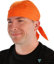 Breathable Cotton Skull Caps - Neon Safety Orange Classic Skull Caps