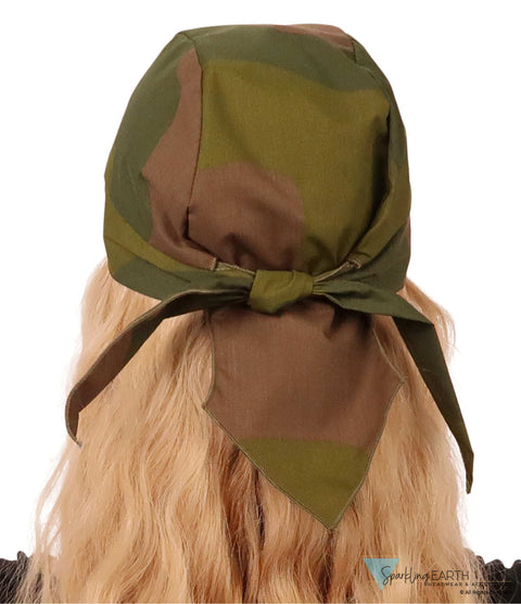 Breathable Cotton Skull Caps Norway Woodland Camo Classic Skull Caps