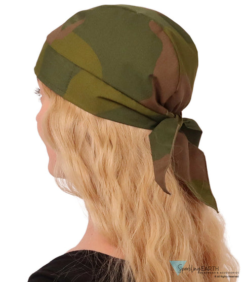 Breathable Cotton Skull Caps Norway Woodland Camo Classic Skull Caps