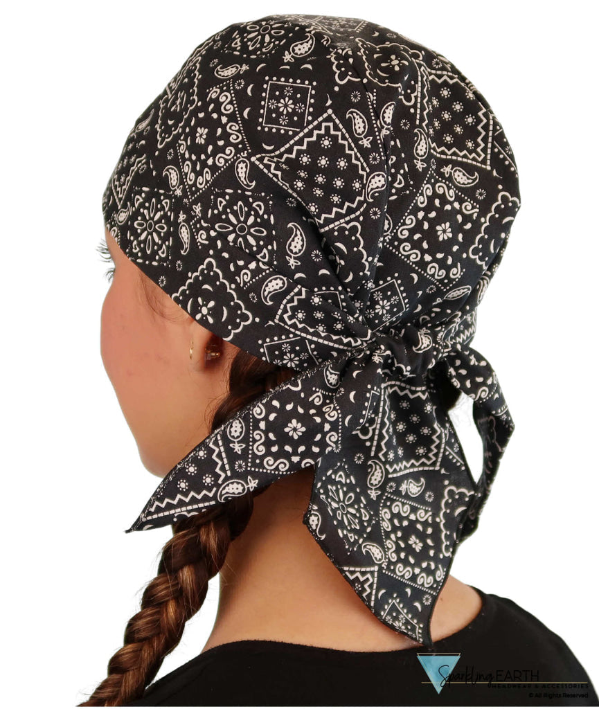 Breathable Cotton Skull Caps: Perfect for Any Activity - Blazing Black Bandana Classic Skull Caps