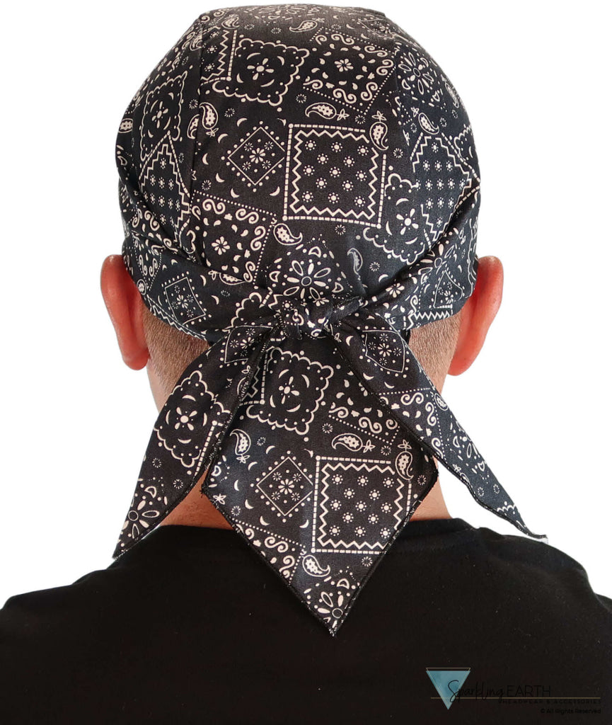 Breathable Cotton Skull Caps: Perfect for Any Activity - Blazing Black Bandana Classic Skull Caps