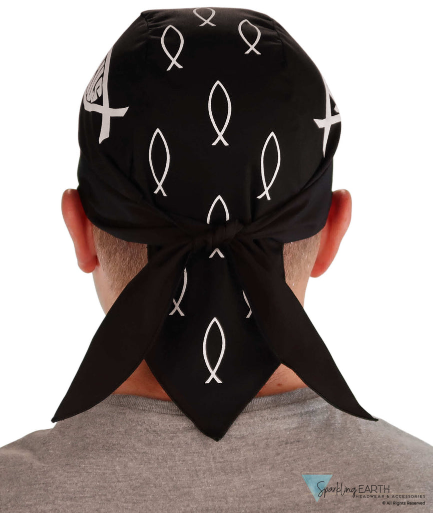 Breathable Cotton Skull Caps: Perfect for Any Activity - Christian Fish Jesus Classic Skull Caps