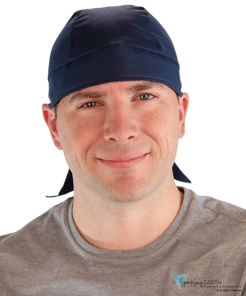 Breathable Cotton Skull Caps: Perfect for Any Activity - Navy Blue Classic Skull Caps