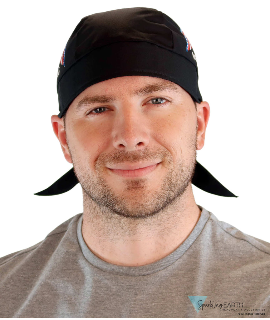 Breathable Cotton Skull Caps: Perfect for Any Activity - POW MIA Some Gave All with Eagle on Black Classic Skull Caps