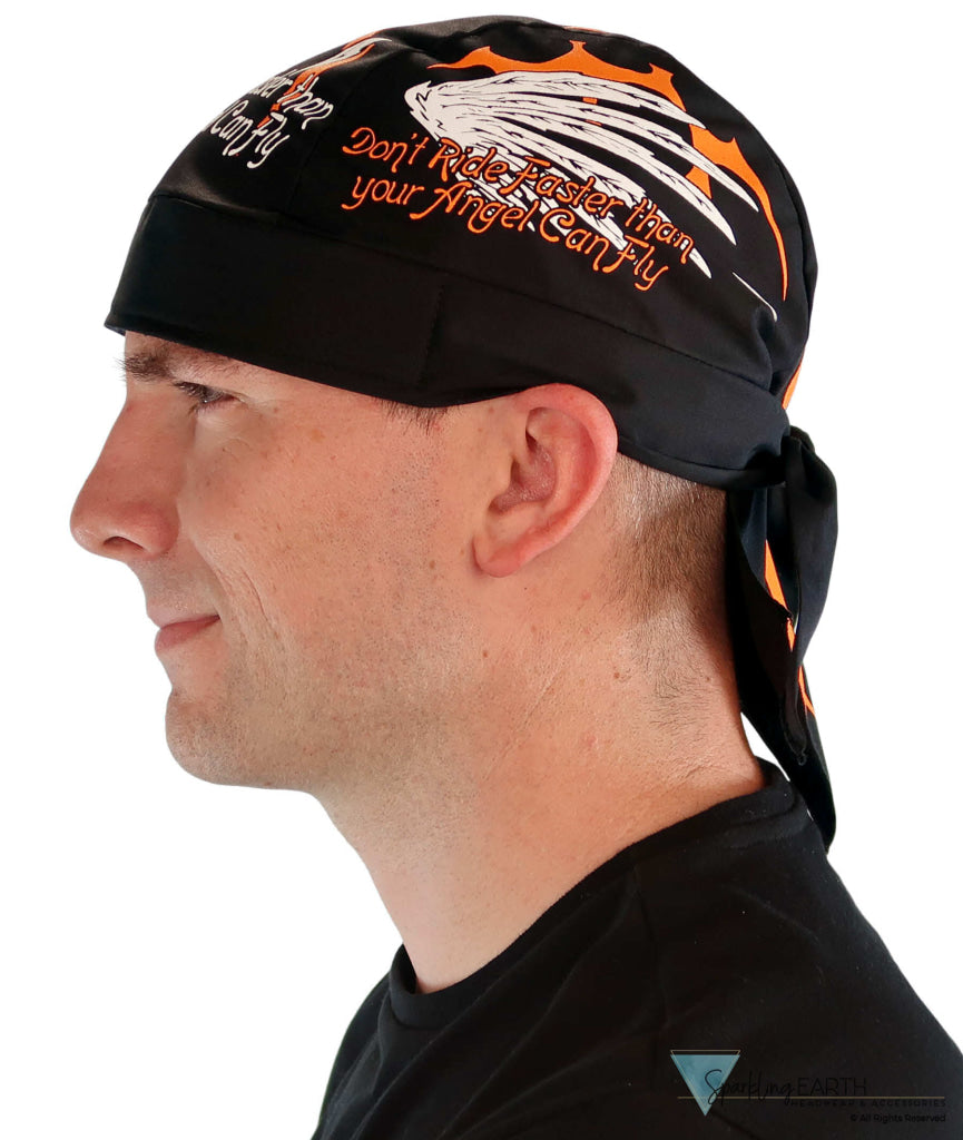Breathable Cotton Skull Caps: Perfect for Any Activity - Screen Printed Faster Than Angels Fly Classic Skull Caps