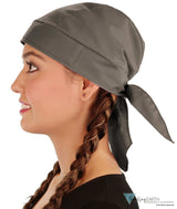 Breathable Cotton Skull Caps: Perfect for Any Activity - Solid Grey Classic Skull Caps
