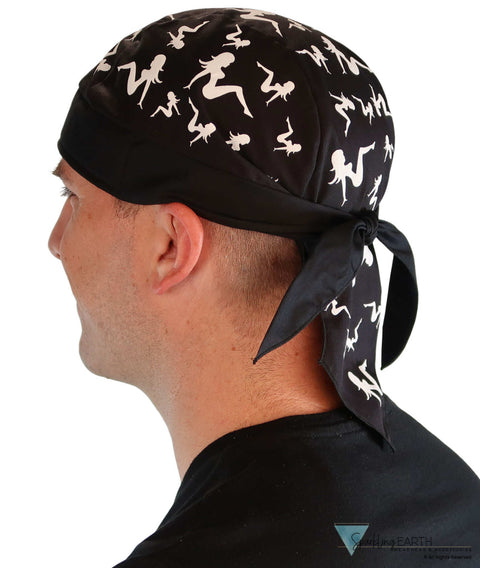 Breathable Cotton Skull Caps: Perfect for Any Activity - Tossed Mud Flap Lady Classic Skull Caps