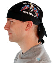 Breathable Cotton Skull Caps - POW MIA Some Gave All with Eagle on Black - Classic Skull Caps - Sparkling EARTH
