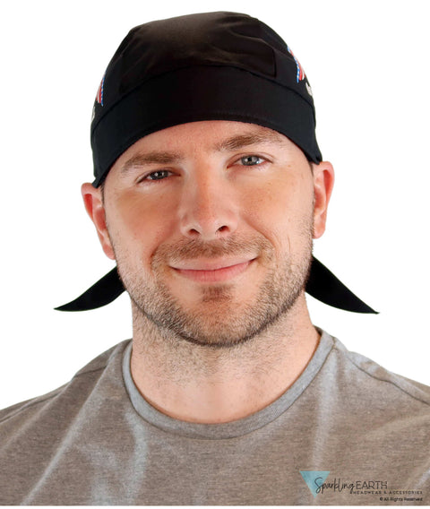 Breathable Cotton Skull Caps - POW MIA Some Gave All with Eagle on Black - Classic Skull Caps - Sparkling EARTH