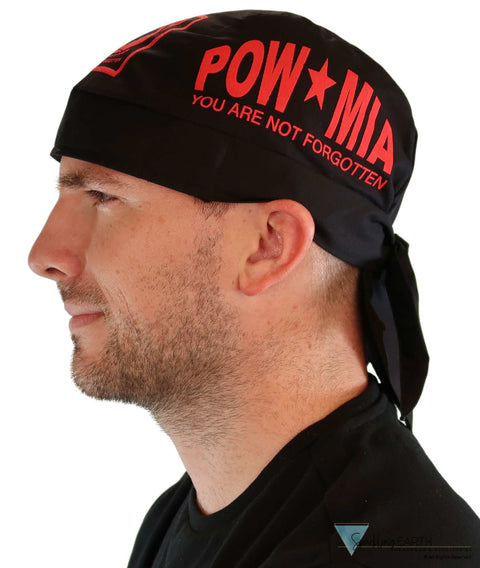 Breathable Cotton Skull Caps Red POW MIA Classic Skull Caps