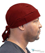 Breathable Cotton Skull Caps - Red Wine Classic Skull Caps