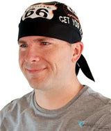 Breathable Cotton Skull Caps - Route 66 Classic
