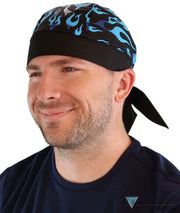 Breathable Cotton Skull Caps Royal Flames Classic Skull Caps