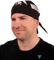Breathable Cotton Skull Caps Screen Printed DILLIGAF on Black Classic Skull Caps
