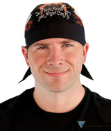 Breathable Cotton Skull Caps - Screen Printed Faster Than Angels Fly - Classic Skull Caps - Sparkling EARTH