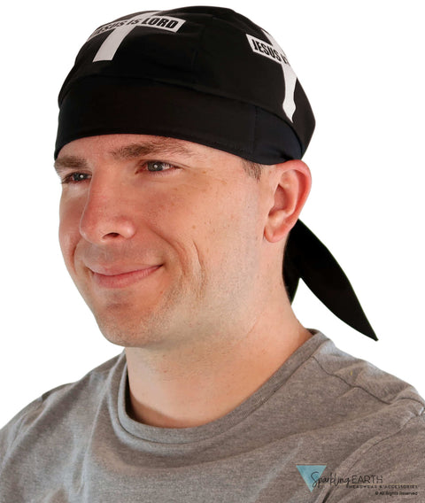 Breathable Cotton Skull Caps - Screen Printed Jesus is Lord - Classic Skull Caps - Sparkling EARTH