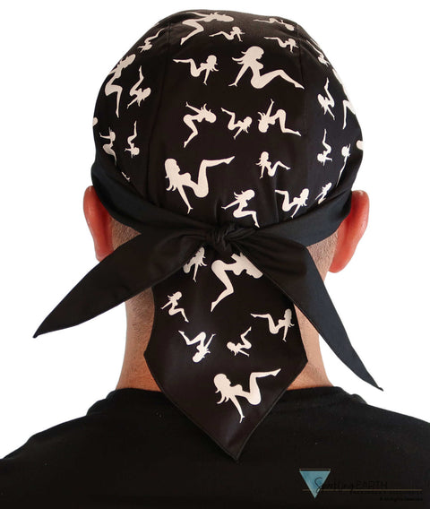 Breathable Cotton Skull Caps Tossed Mud Flap Lady Classic Skull Caps