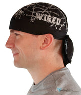 Breathable Cotton Skull Caps - Wired on Black Classic Skull Caps