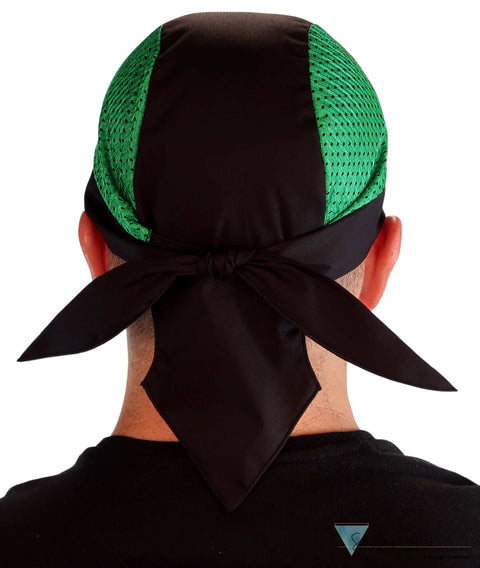 Breathable Cotton Skull Caps with Air Flow Side Panels – Ultimate Comfort - Green and Black Air Flow (Mesh Sides) - Classic Skull Caps - Sparkling EARTH