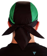 Breathable Cotton Skull Caps with Air Flow Side Panels - Ultimate Comfort Cotton - Green and Black Air Flow (Mesh