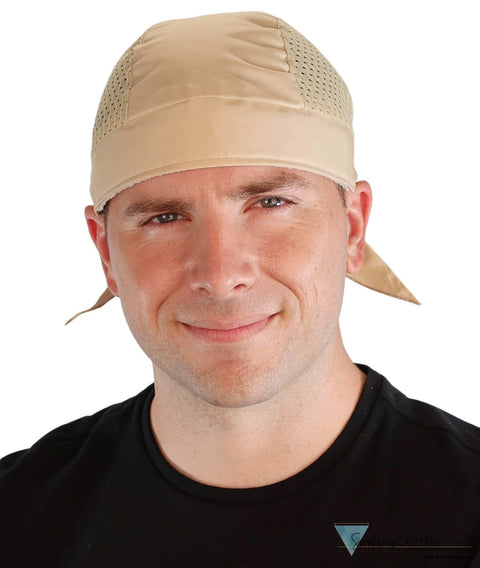 Breathable Cotton Skull Caps with Air Flow Side Panels Ultimate Comfort Cotton Tan Air Flow (Mesh Sides) Classic Skull