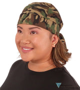 Breathable Cotton Skull Caps - Woodland Camo - Classic Skull Caps - Sparkling EARTH