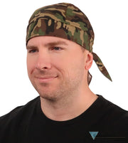 Breathable Cotton Skull Caps - Woodland Camo - Classic Skull Caps - Sparkling EARTH