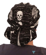 BUNDLE Banded Bouffant Surgical Scrub Cap - Human Body Skeletons and X-Ray Dogs Designer Banded Bouffant Surgical Caps
