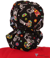 BUNDLE Banded Bouffant Surgical Scrub Cap - Human Body Skeletons and X-Ray Dogs Designer Banded Bouffant Surgical Caps