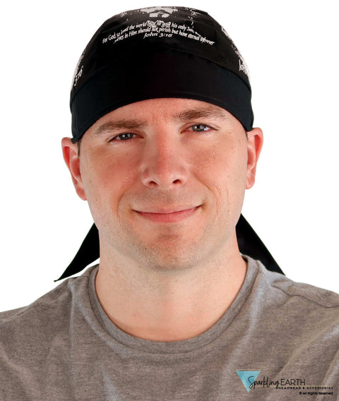 Breathable Cotton Skull Caps: Perfect for Any Activity  - Screen Printed John 3:16 - Classic Skull Caps - Sparkling EARTH