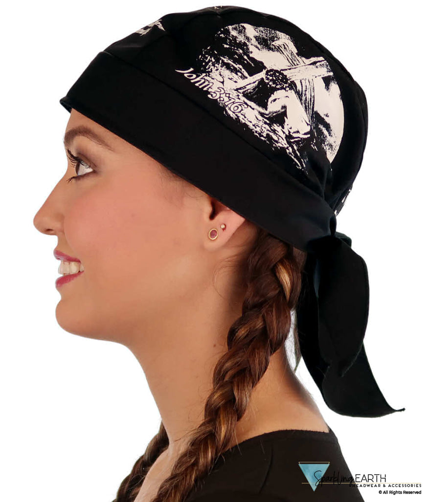 Breathable Cotton Skull Caps: Perfect for Any Activity  - Screen Printed John 3:16 - Classic Skull Caps - Sparkling EARTH