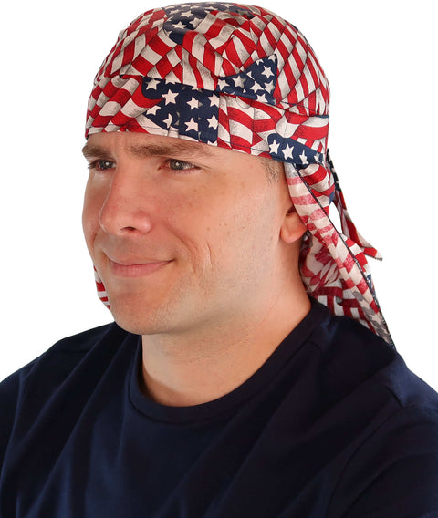 Desert Skull Cap: The Perfect Sun Protection for Outdoor Activities - Stars & Stripes - Desert Skull Caps - Sparkling EARTH