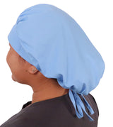 Banded Bouffant Surgical Scrub Cap - Solid Sky Blue