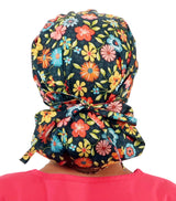 Banded Bouffant Surgical Scrub Cap - Beautiful Bloom Energy