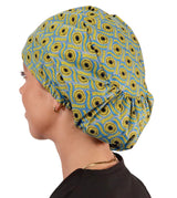 Riley Comfort Surgical Scrub Cap - Metallic African Delight