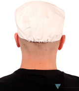Chef's Beanie Elastic Back - White - Chef's Caps - Sparkling EARTH