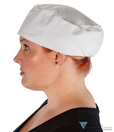 Chef’s Beanie Elastic Back - White Caps