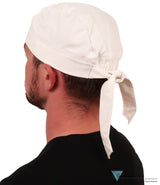 Chef’s Skull Cap Tie Back - White Caps