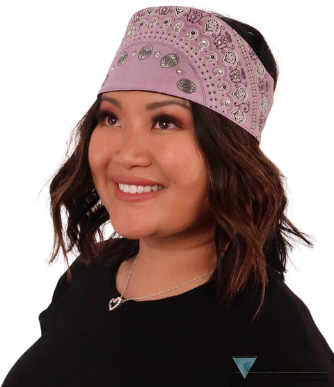 Chop Top - Paisley Lavender with Rhinestones (Imported) - Imported Chop Tops - Sparkling EARTH