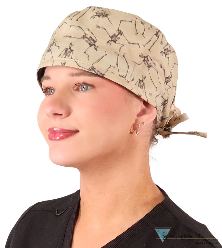 Classic Cotton Surgical Scrub Cap - American-Made - Skeleton Crew Classic Surgical Scrub Caps