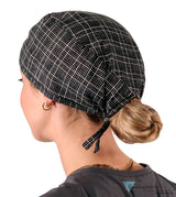 Classic Cotton Surgical Scrub Cap American-Made with Sweatband - Check Mate Surgical Scrub Caps
