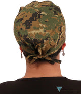 Surgical Cap - Digital Green Camo - Surgical Scrub Caps - Sparkling EARTH
