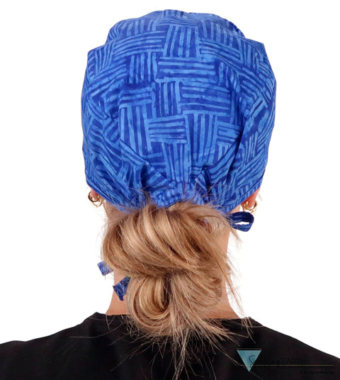 Classic Cotton Surgical Scrub Cap American-Made with Sweatband - Dream Me Blues Surgical Scrub Caps