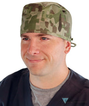 Classic Cotton Surgical Scrub Cap - American-Made with Sweatband - Multi Camo SALE-Fall-2025